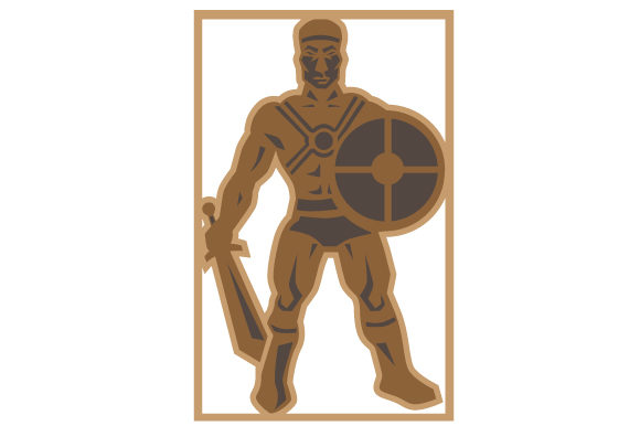 3D Layered Warrior Design