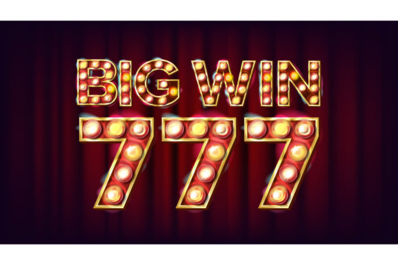 Big Win 777 Banner Vector. Casino 3D: Elevating Visual Impact in Digital Gaming Marketing