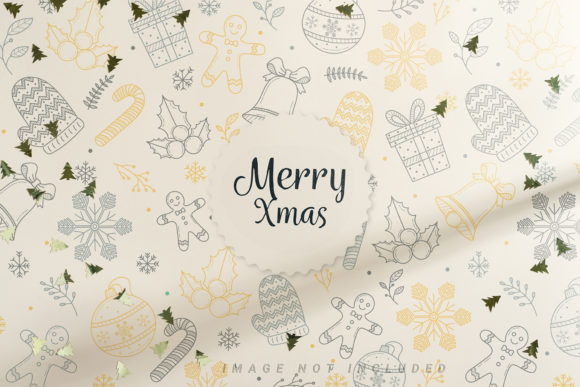 Christmas Background Gold Mockup: A Versatile Design Asset for Modern Creators