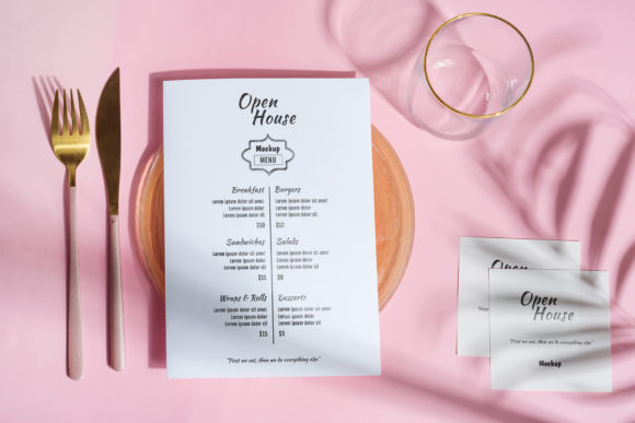 Dinner Set Served with Brochure: A Comprehensive Guide to High-Quality Mockup Design