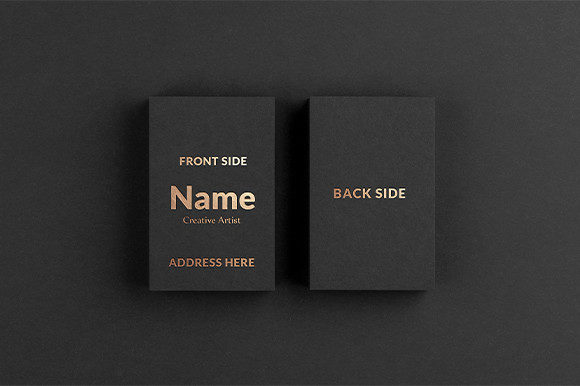 Elevate Your Brand Identity with a Premium Gold Foil Business Card Mockup PSD