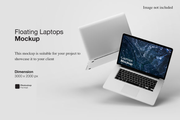 Floating Laptops Mockup: Elevate Your Design Presentation