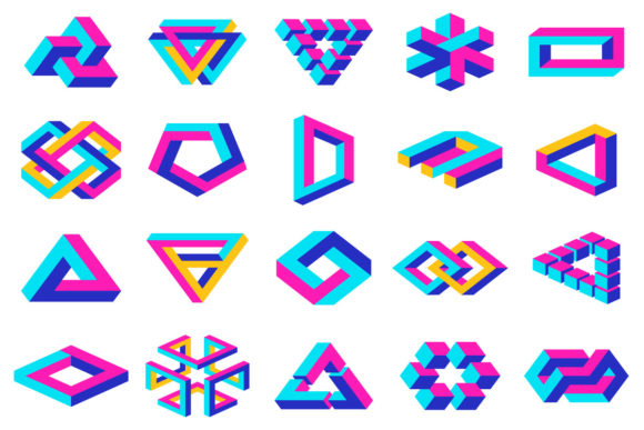 Geometric Impossible Shapes: Elevating Visual Design