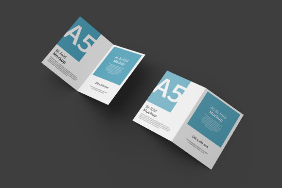 Mastering Visual Presentation: The Strategic Value of an A5 Bifold Brochure Mockup Top View