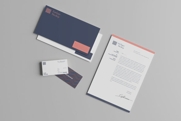 Minimalist Stationery Mockup for Professional Presentations