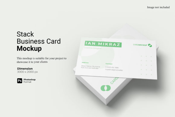 Stack Business Card Mockup