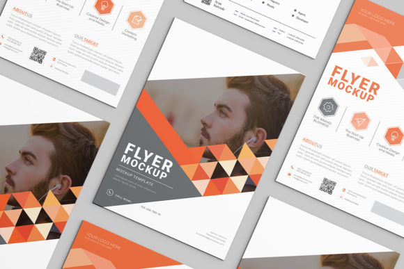 Top View Flyer Mockup